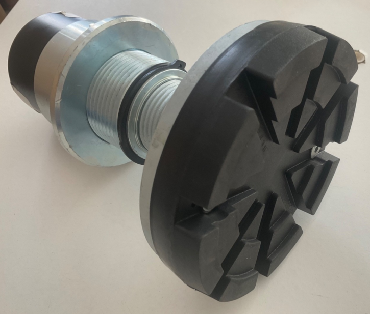 Teleskop Aufnahmeteller Gummiauflage Vollgummiteller Nußbaum Typ UNILIFT 2.35 TTK - TTKAS - TTS