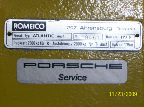 Lifting nut, load nut for Romeico Atlantic Nordmeer Türfrei lifts type TC KC to factory no. 20000