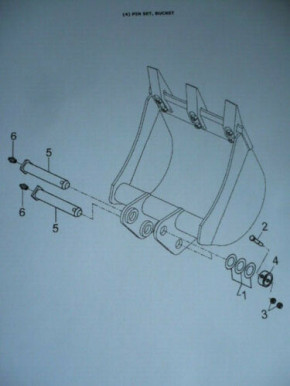 Löffel Bolzensatz Stifte Ringe Yanmar SV20 22 Minibagger ADD00400