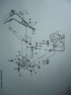 Bolzensatz Montagearm Yanmar B22-2 Minibagger ADA00501