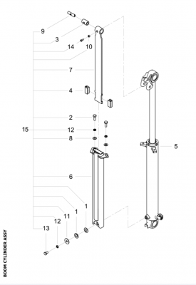 Kolbenstangenschutz Zylinderschutz cover kit Yanmar SV15, SV16, SV17 (EX) Minibagger 172B24-72110