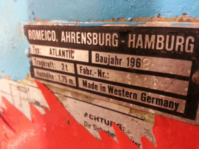 Lifting nut, load nut for Romeico Atlantic Nordmeer Türfrei lifts type TC KC to factory no. 20000