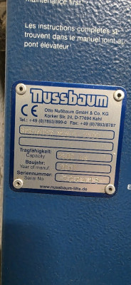 2/2 way seat valve poppet valve Nussbaum Sprinter Mobil 2500 Autolift