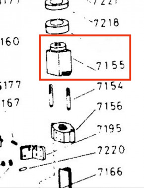 Lastmutter Hauptmutter Tragmutter Spindelmutter ISTOBAL 42714 42712-00 Lift 7121 / Teilenummer 007155