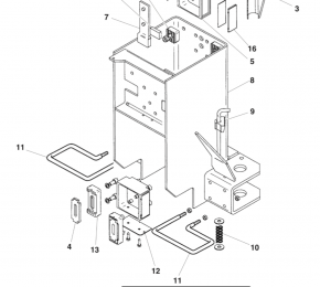 Zentralhalter Schlittenführung für Beissbarth Romeico R 224 bis R 236 Hebebühne