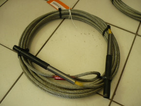 Wire rope control rope safety rope Bowden cable safety cable Stenhoj Major 673457