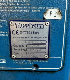 original flat belt, v-belt for Nussbaum Smart Lift Type 2.30 SL, 2.32 SL, 2.32 SL MM, 2.40 SL MM (cable controlled)