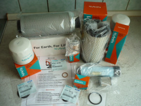 Service Kit Wartungsatz Ölfilter Kraftstofffilter Luft Kubota U27-4 Minibagger