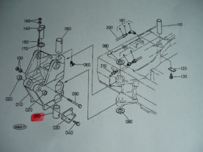 Stift Bolzen Steckbolzen Sicherungsbolzen für Schwenkbock Kubota KX41 KX41-2 Minibagger 6972166460