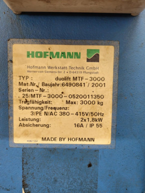 SPZ Keilriemen für Hofmann Duolift Hebebühne Typ MTF3000 /-2V