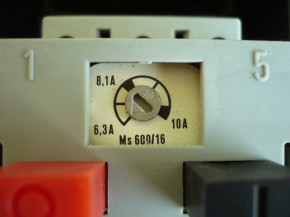 Hauptschalter Motorschutzschalter MS600/16 EAW VEB DDR Hebebühne Säge E 6,3-10A
