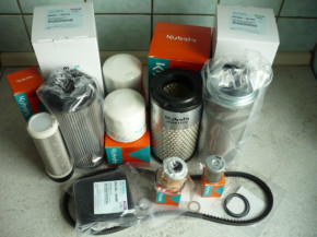 Service Kit maintenance kit oil filter fuel filter air Kubota U27-4 mini excavator