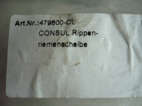 Rippenriemenscheibe Keilrippenriemen Flachriemen Keilriemen Consul