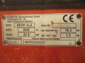Service Wartungsatz Filterset Ölfilter Kraftstofffilter Kubota KX101-3 Alpha 3 4
