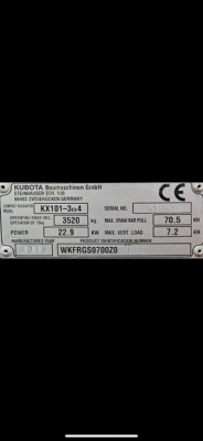 Service Wartungsatz Filterset Ölfilter Kraftstofffilter Kubota KX101-3 Alpha 3 4