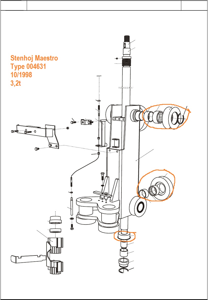 Abdeckung Manschette für Stenhoj Mascot Lift DBI-DUT Nr. 87 / 2.37CF