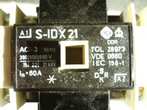 Schaltschütz Luftschütz Leistungsschütz contactor S-IDX 21 220V 60A VEB EAW DDR IFA