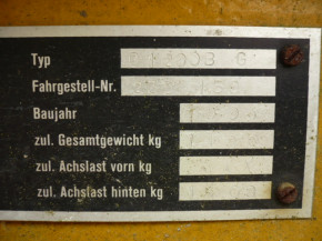 MBB G1200 Elektrohydraulische Arbeitsbühne Hubbühne Hebebühne Typ G 1200 BG Giraffe