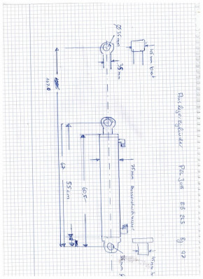 Auslegerzylinder Hydraulikzylinder Rohrzylinder Montagearm PEL JOB EB 263