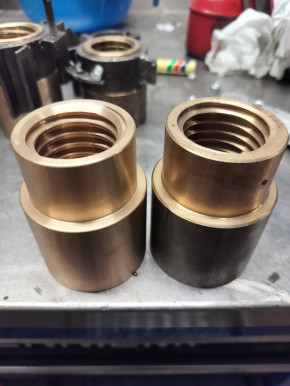 Tragmutter für Stenhoj Hebebühne Maestro, Mascot, DS2 M mit Trapezgewinde Ø40x5mm Gewindesteigung