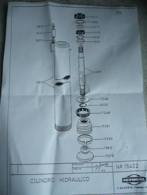 Dichtsatz Dichtung Manschette Hydraulikzylinder 1542 ISTOBAL 4266000 42660-04 Lift