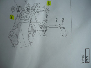 Druckring Scheibe Schwenkbock Kubota KX41-3 019 Minibagger RG13866480