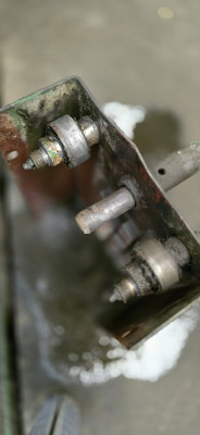 guide roller for 1.5 tons VEB Takraf Scissor lift Lunzenau