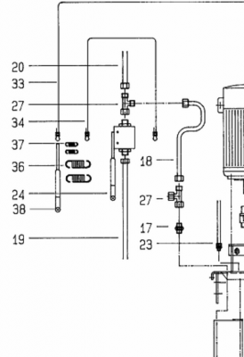 Original shift cable, control cable, safety cable for Nussbaum Lift Type SPL 3500 / SPL 4000 / SPL 3.5 / 4.0 235SPL10012