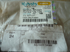 Gummistück Anschlussgummi Gummipuffer Kubota KX41, KX41-2, KX 61-2, KX91-2  Minibagger 7072232150