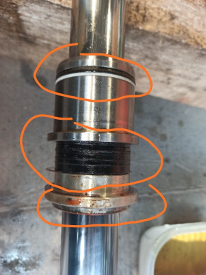 Dichtsatz Dichtung Manschette Stützring Hydraulikzylinder Becker TW 250/05N - TW-251/08 S0 / TWIN-LIFT / TWINRAM 251 (für Hauptstempel)