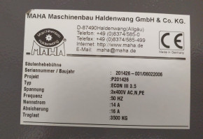 Hauptschalter 25A 4-polig Trennschalter Maha Econ 3 3.0 4.0 3.5