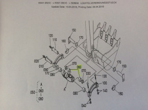 Buchse Stahlbuchse Lagerbuchse Kubota KX413V Minibagger Ausleger RC10166653 69421-6652-0