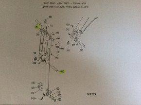Stift Steckbolzen Sicherungsbolzen Löffelstiel pin Kubota KX41-3 RG13866650