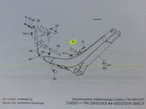Stift Bolzen Steckbolzen Sicherungsbolzen pin Kubota KX41 Minibagger 6872167560D
