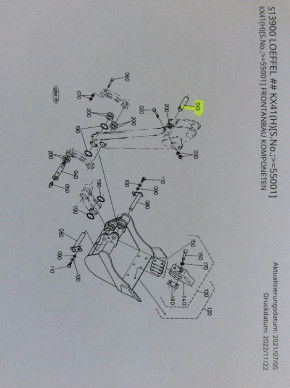 Stift Bolzen Steckbolzen Sicherungsbolzen pin Kubota KX41 Minibagger 6872167560D