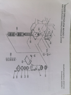 Dichtsatz Drehgelenkstück Drehdurchführung Kubota KX61-2 / KX71-2 / K025 RG20862340