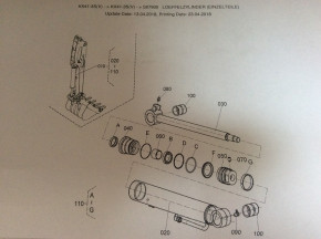 Buchse Stahlbuchse Lagerbuchse Räumschild Zylinder Kubota KX41-3 Minibagger RG03867660