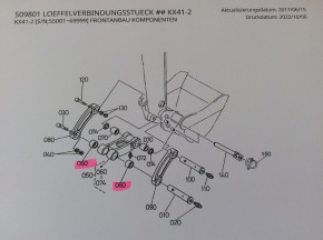 Steel Bush Bearing Bushing Löffelbush Kubota KX41-2 Mini Excavator 6942166770 687216670