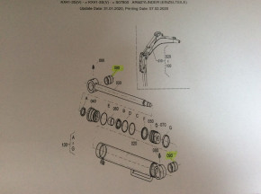 Buchse Stahlbuchse Lagerbuchse Räumschild Zylinder Kubota KX41-3 Minibagger RG03867660
