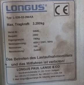 Wahlschalter Wendeschalter Steuerschalter Longus L-320-32-2M-KA / L350-35-2M / L300/25