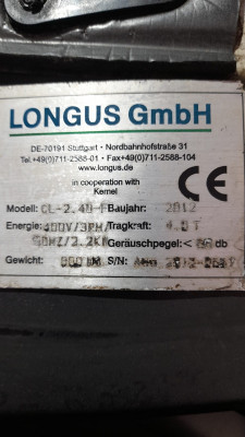 Gasket set seal cuff hydraulic cylinder Longus Type CL 2.40 F / LHB 2.40  EPS / ELK car lift