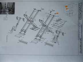 Sliding disc sliding piece sliding block nussbaum Unilift UNI-Lift 3500 CLT / Plus - GSM - NT - PLUS