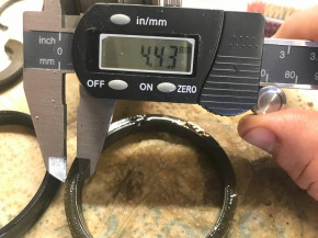 gasket kit, seal kit for VEB 1.5 tons DDR Takraf Car Lift / Takraf Lunzenau scissor lift (rod = 40 mm diameter) / MZG 40 / MDK 504