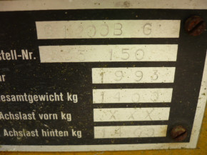 MBB G1200 Elektrohydraulische Arbeitsbühne Hubbühne Hebebühne Typ G 1200 BG Giraffe
