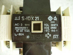 Schaltschütz Luftschütz Leistungsschütz contactor S-IDX 21 220V 60A VEB EAW DDR IFA