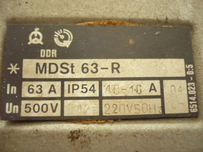 DDR VEB Steuerkasten Steuerschrank Steuereinheit Schaltkasten MDSt 63-R