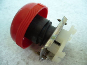 Emergency stop switch, push button switch, control VEB DDR lifting platform Lengenfeld FH 1600/1