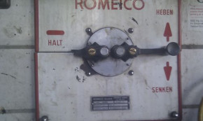 Control lever for lever control for Romeico Sahara Inground lift
