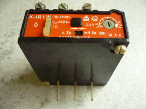 Bi metal relay Motor protection switch Overload relay IR 1/2 2.5-4.2A VEB Takraf HT