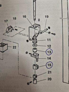 Tragmutter Ravaglioli RAV Hebebühne KP124N6 / KPN/KPX Ausführungen (65mm Lang Rechtsgewinde 1 oder 2 Motoren)